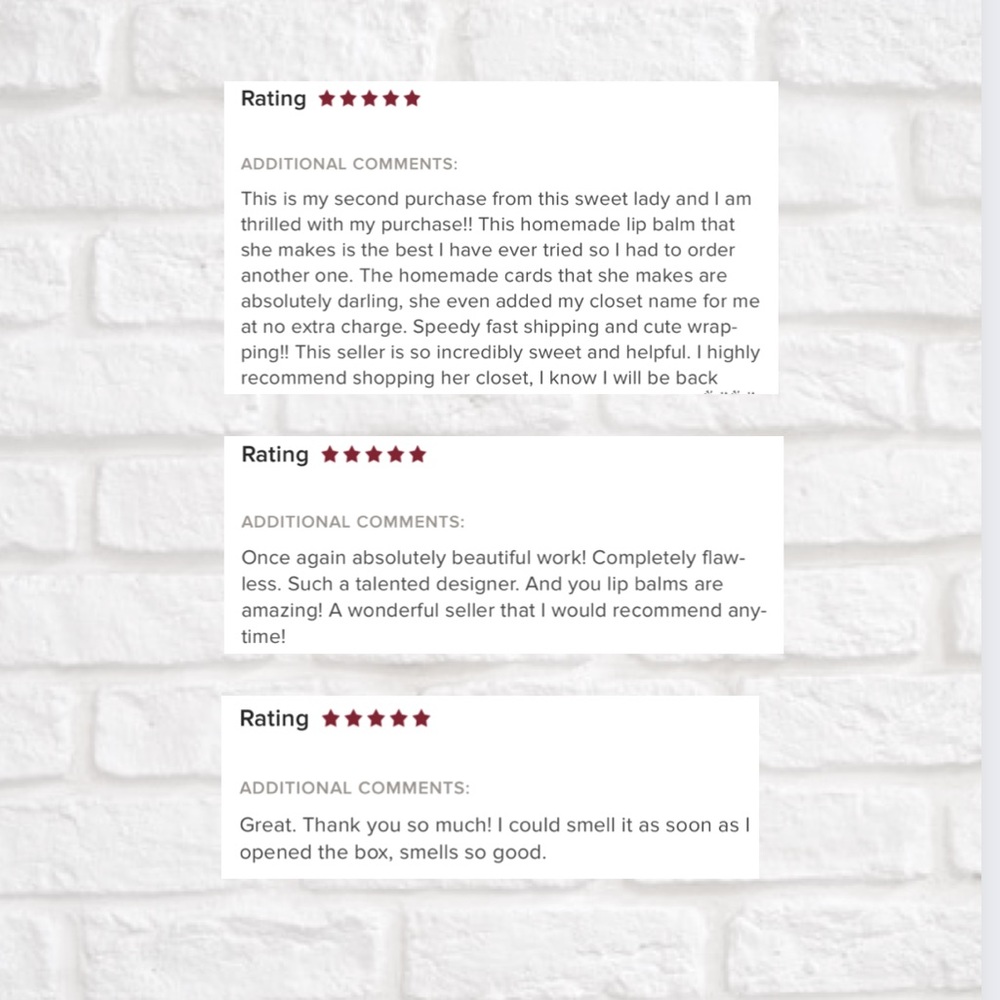 (3) Organic Handcrafted Lip Balms - Picture 4 of 6